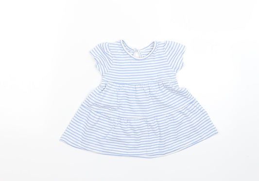 Primark Baby Blue Striped  Fit & Flare  Size 3-6 Months