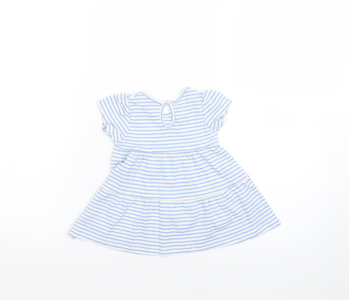 Primark Baby Blue Striped  Fit & Flare  Size 3-6 Months