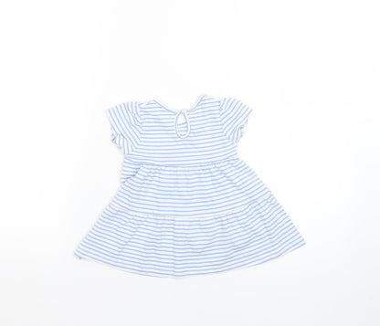 Primark Baby Blue Striped  Fit & Flare  Size 3-6 Months