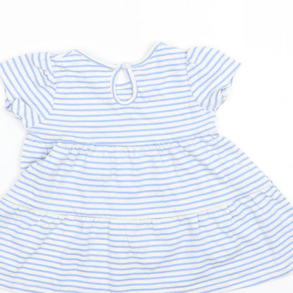 Primark Baby Blue Striped  Fit & Flare  Size 3-6 Months