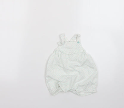 TU Baby Multicoloured Floral  Dungaree Outfit/Set Size 0-3 Months