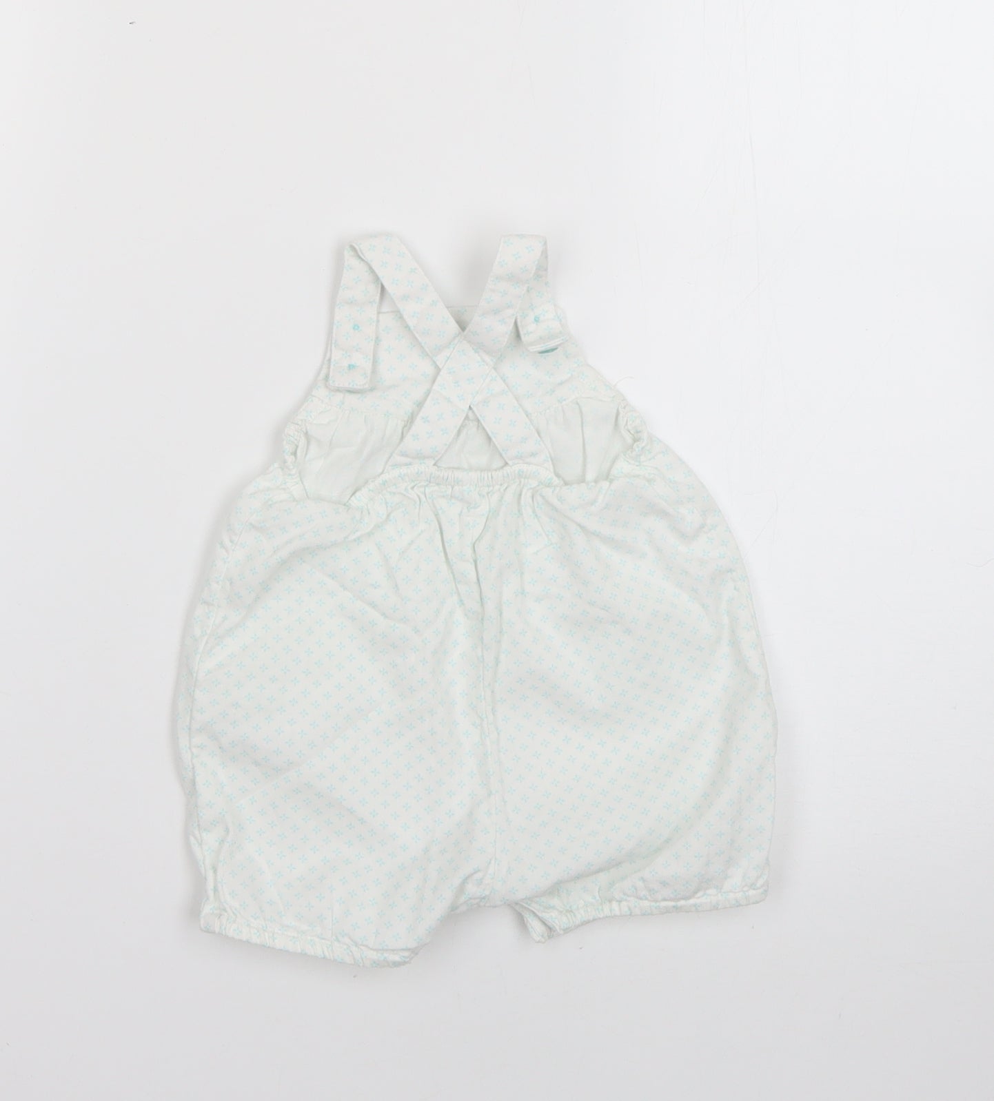 TU Baby Multicoloured Floral  Dungaree Outfit/Set Size 0-3 Months