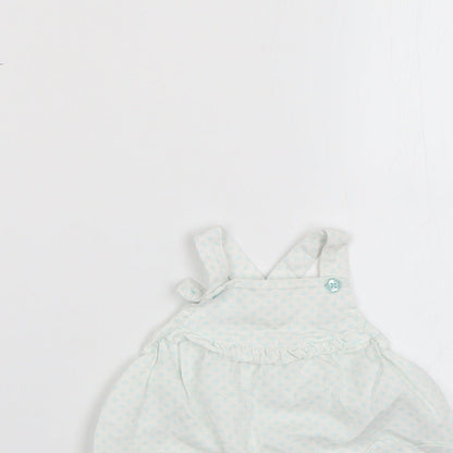 TU Baby Multicoloured Floral  Dungaree Outfit/Set Size 0-3 Months