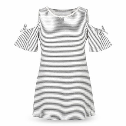 F&F Womens White Striped  Mini  Size 10