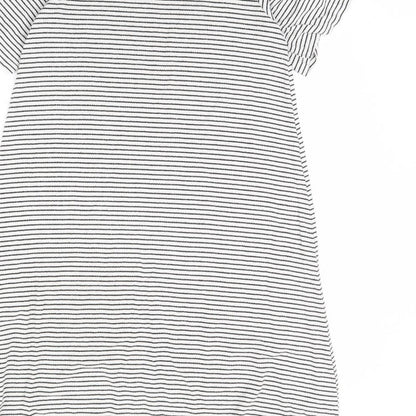 F&F Womens White Striped  Mini  Size 10