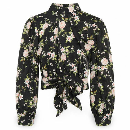 Womens UK Size 6 Topshop Black Basic Blouse