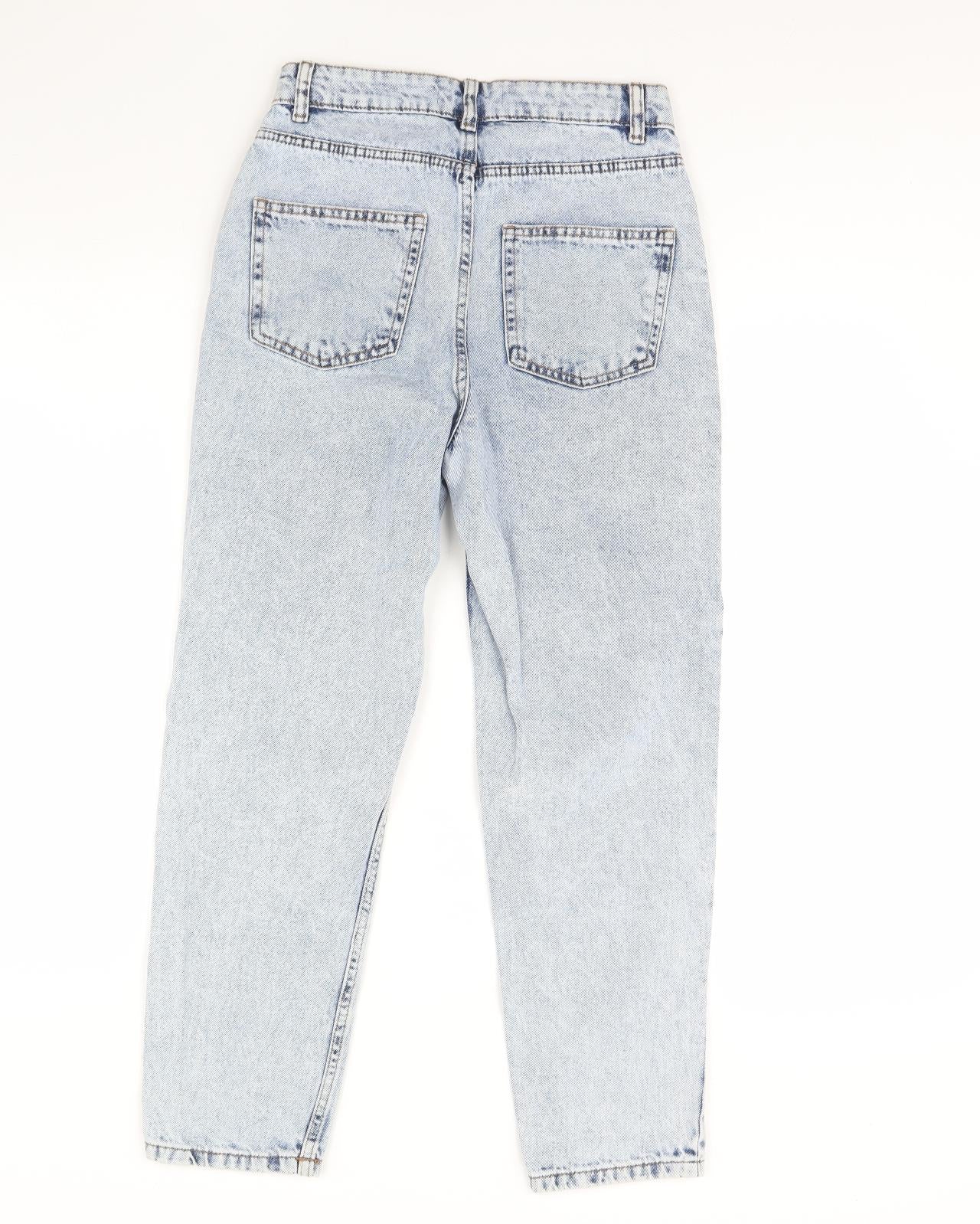 Denim & Co. Womens Blue  Denim Straight Jeans Size 6 L28 in