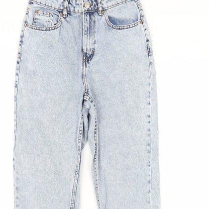 Denim & Co. Womens Blue  Denim Straight Jeans Size 6 L28 in