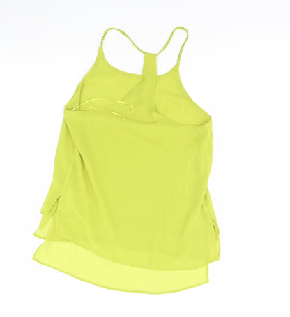 Womens UK Size 10 Cameo rose Green Basic Tank