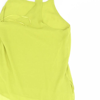 Womens UK Size 10 Cameo rose Green Basic Tank