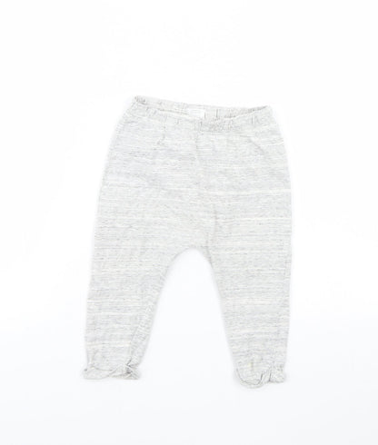 mamas & papas Girls Grey   Jogger Trousers Size 18 Months