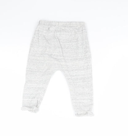 mamas & papas Girls Grey   Jogger Trousers Size 18 Months
