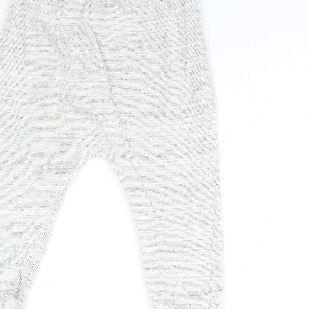 mamas & papas Girls Grey   Jogger Trousers Size 18 Months