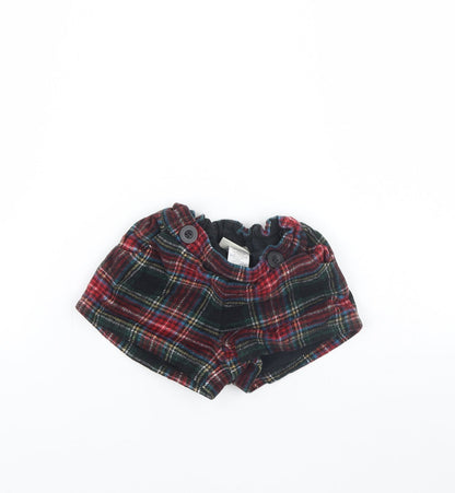 NEXT Girls Red Check  Culotte Shorts Size 2 Years