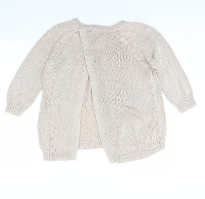 Womens UK Size 14 New Look Beige Pullover Jumper