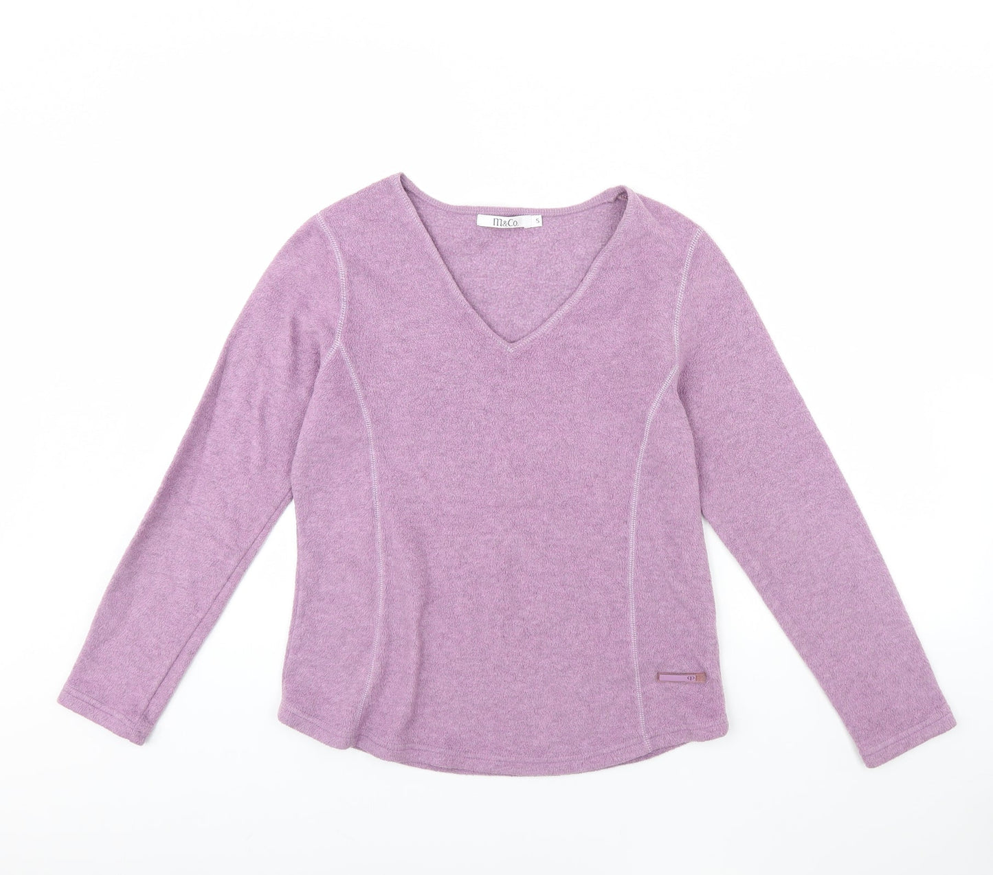 Womens UK Size S M&Co Purple Basic Blouse