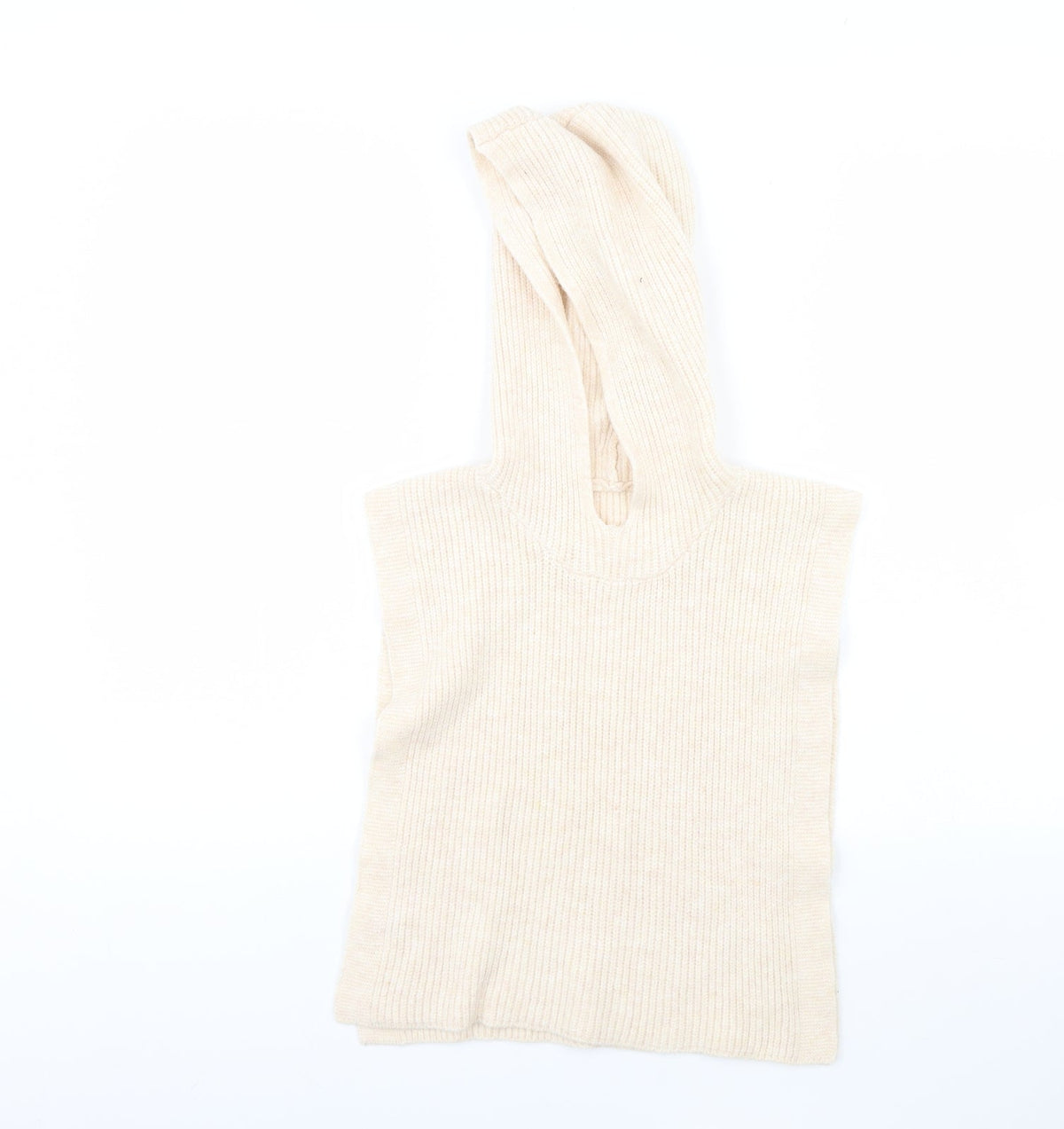 Additional front view of Primark women’s ivory cape hoodie one size