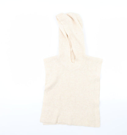 Additional front view of Primark women’s ivory cape hoodie one size