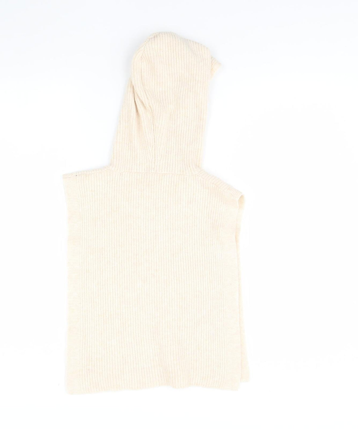 Back view of Primark women’s ivory cape hoodie one size