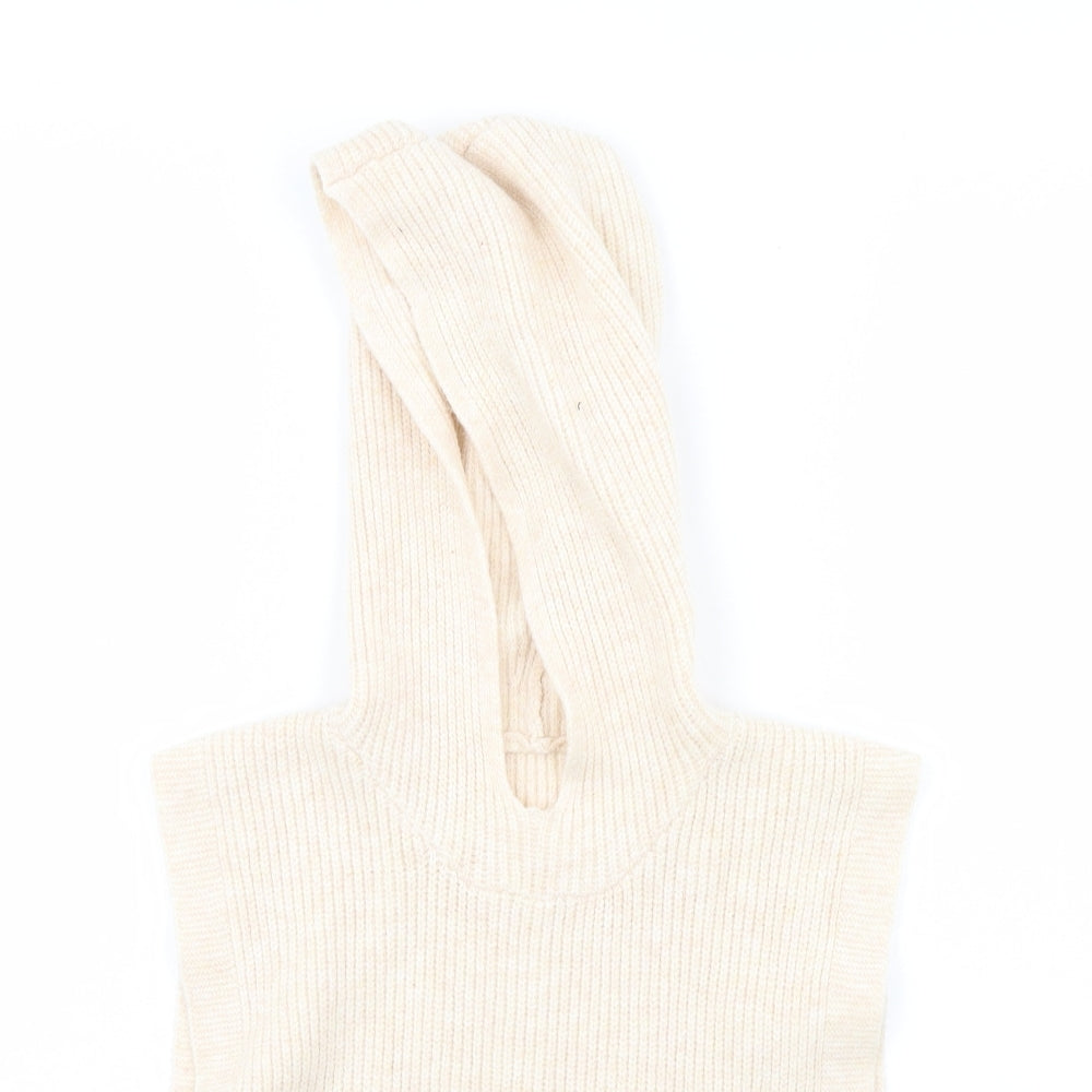 Close-up detail of Primark women’s ivory cape hoodie one size