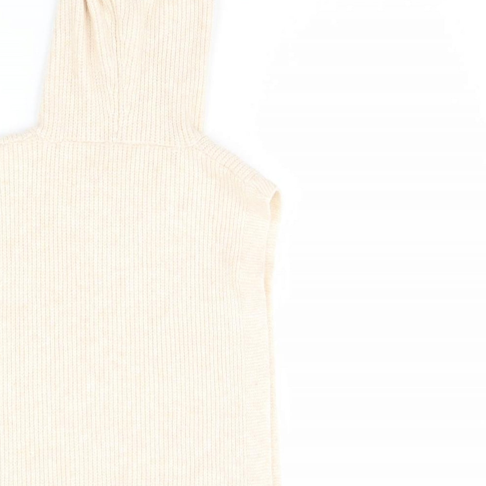 Brand and care label for Primark women’s ivory cape hoodie one size