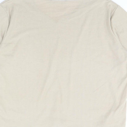 Womens UK Size 20 Poppy Beige Basic Blouse