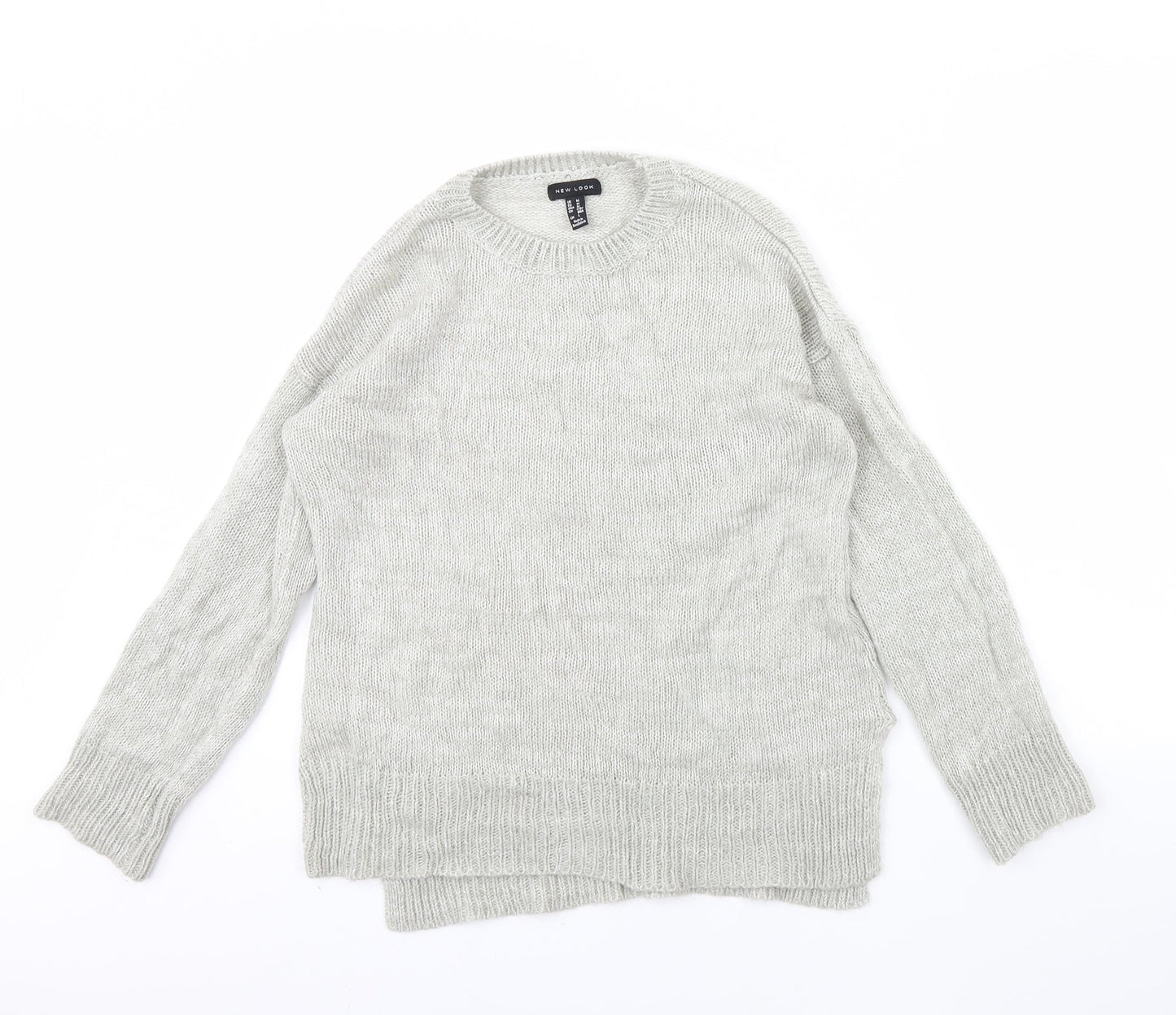 Womens UK Size M New Look Grey Pullover Jumper