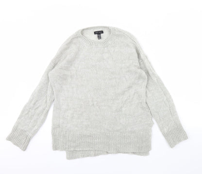 Womens UK Size M New Look Grey Pullover Jumper