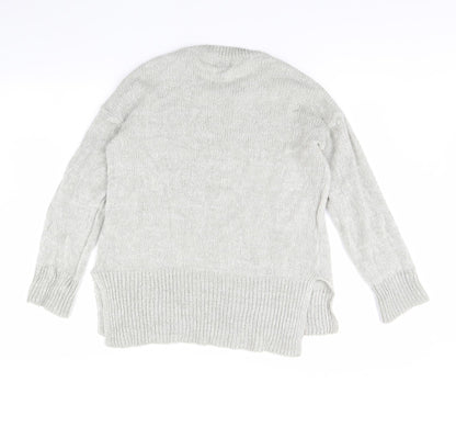 Womens UK Size M New Look Grey Pullover Jumper