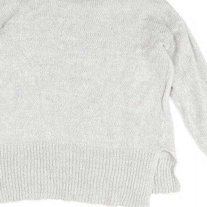 Womens UK Size M New Look Grey Pullover Jumper