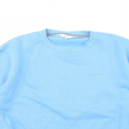 Cotton Traders Mens Blue   Pullover Jumper Size M