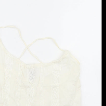 Womens UK Size 12 H&M White Basic Tank