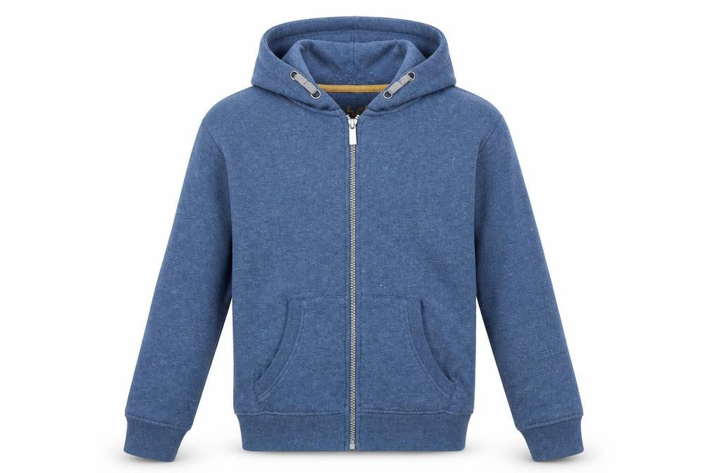 Front view of Primark boys’ blue jacket, size 9, years