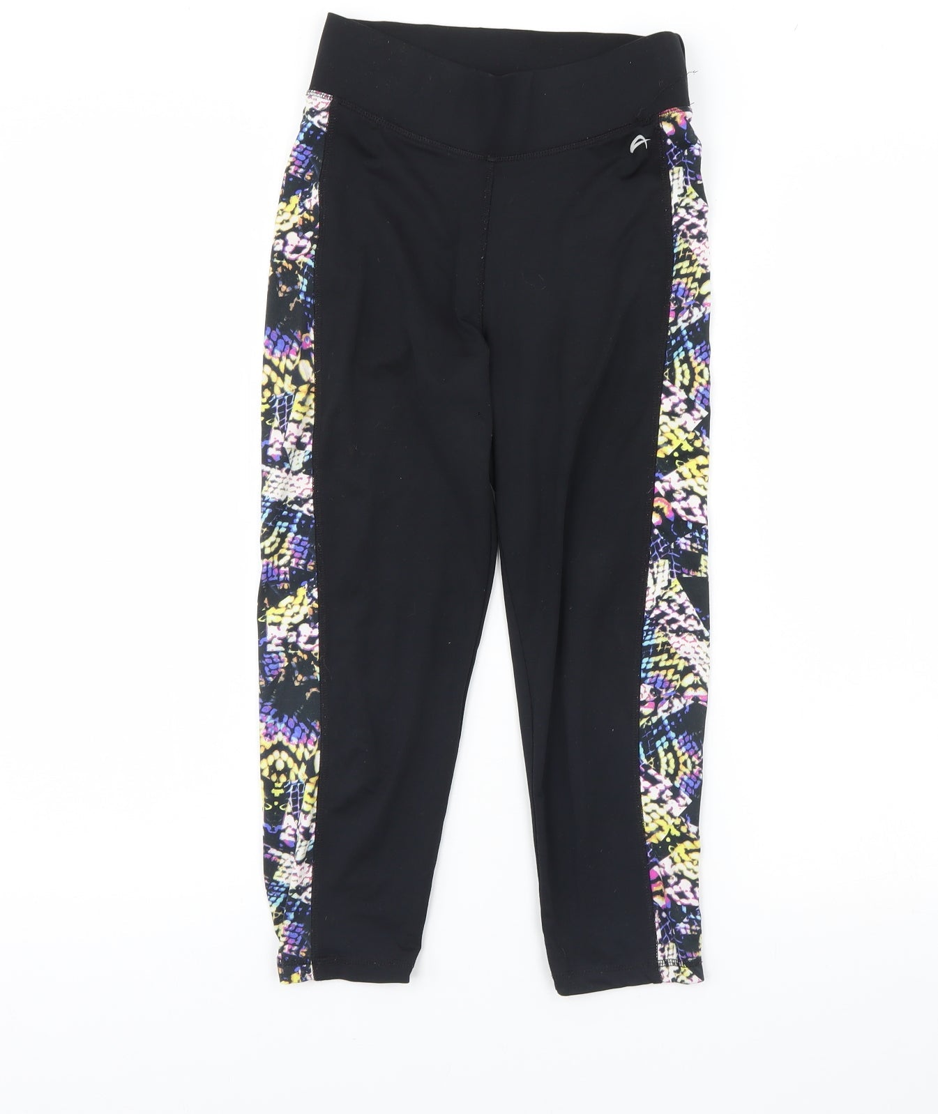 F&F Womens Black   Cropped Leggings Size 6 L20 in