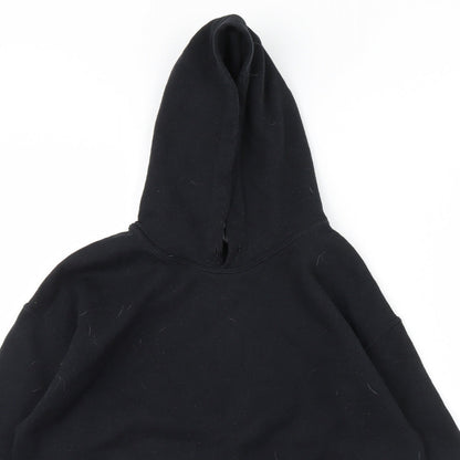 Mens UK Size M Gildan Black Pullover Hoodie