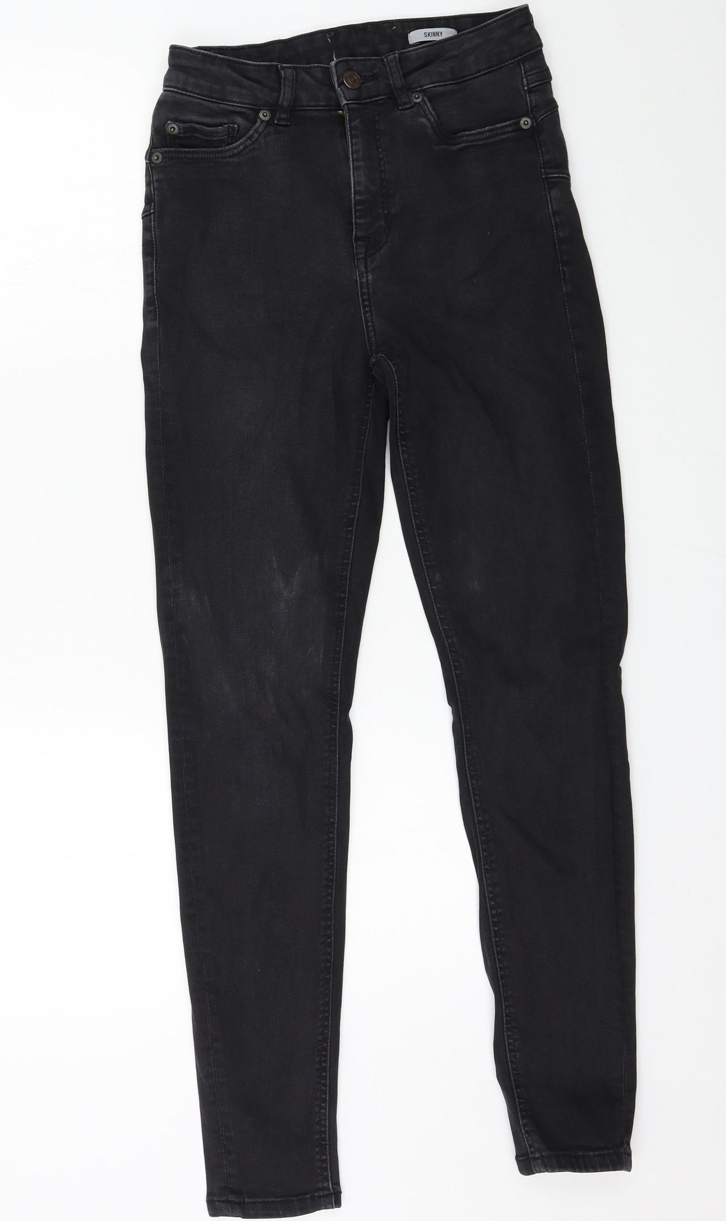 Womens UK Size 28 in Preworn Regular Fit Skinny Black Jeans