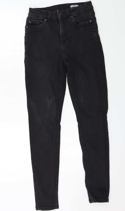 Womens UK Size 28 in Preworn Regular Fit Skinny Black Jeans