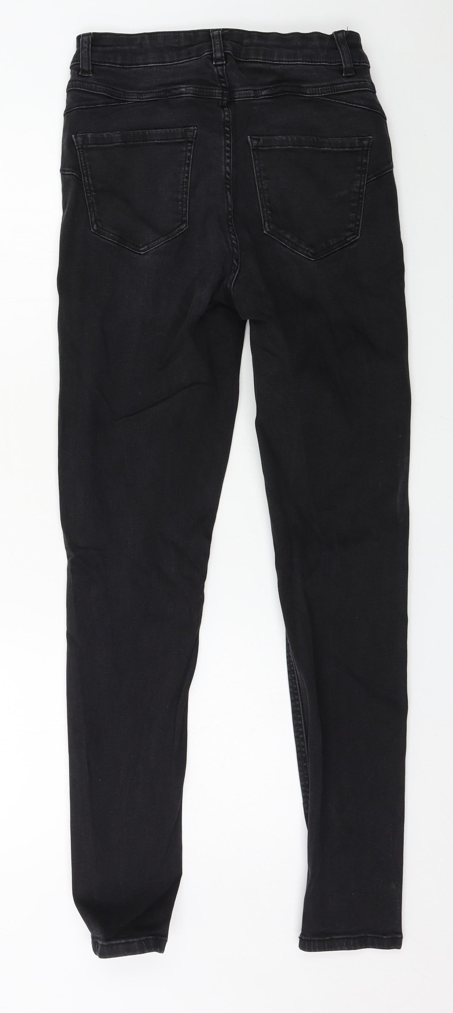 Womens UK Size 28 in Preworn Regular Fit Skinny Black Jeans