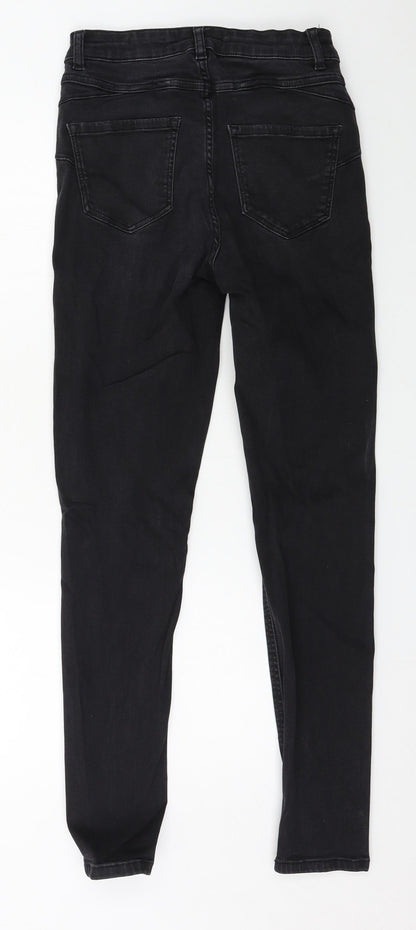 Womens UK Size 28 in Preworn Regular Fit Skinny Black Jeans