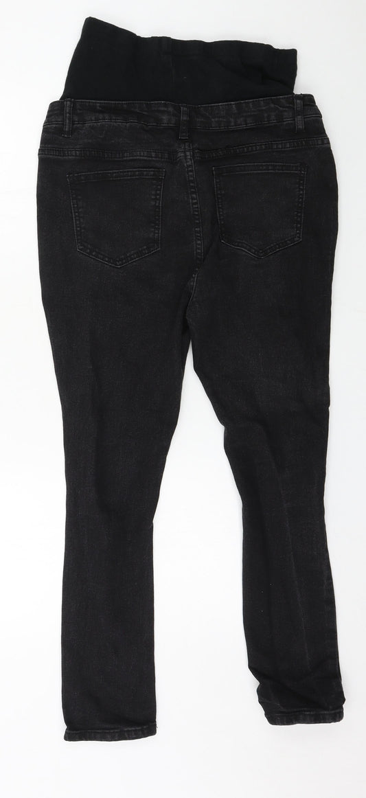 Boohoo Womens Black  Denim Skinny Jeans Size 10 L25 in