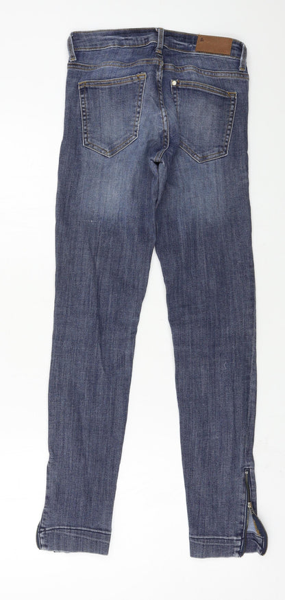 Womens UK Size 25 in H&M Regular Fit Straight Blue Jeans