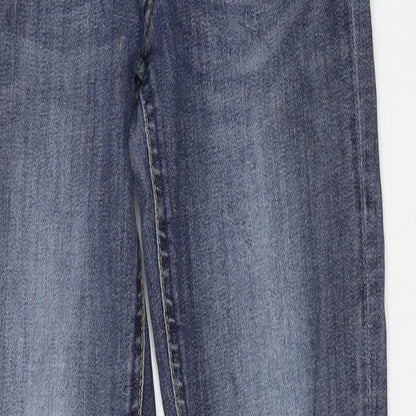 Womens UK Size 25 in H&M Regular Fit Straight Blue Jeans