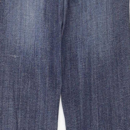 Womens UK Size 25 in H&M Regular Fit Straight Blue Jeans