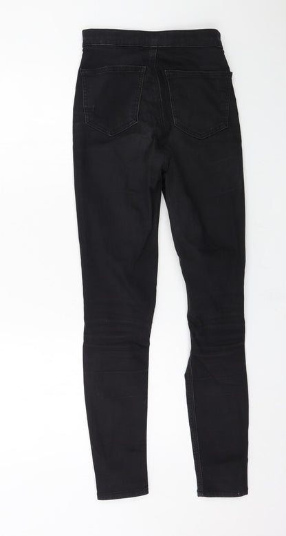 Topshop Womens Black  Denim Skinny Jeans Size 26 in L32 in