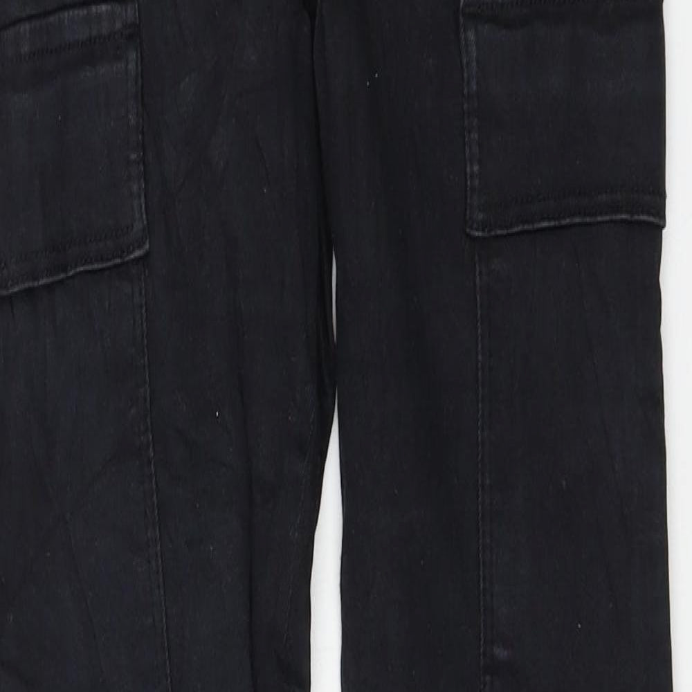 Womens UK Size 26 in Dr. Denim Regular Fit Skinny Black Jeans