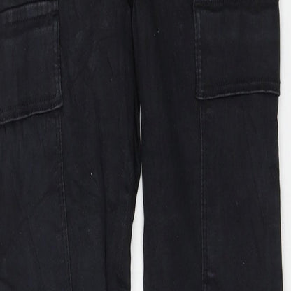 Womens UK Size 26 in Dr. Denim Regular Fit Skinny Black Jeans