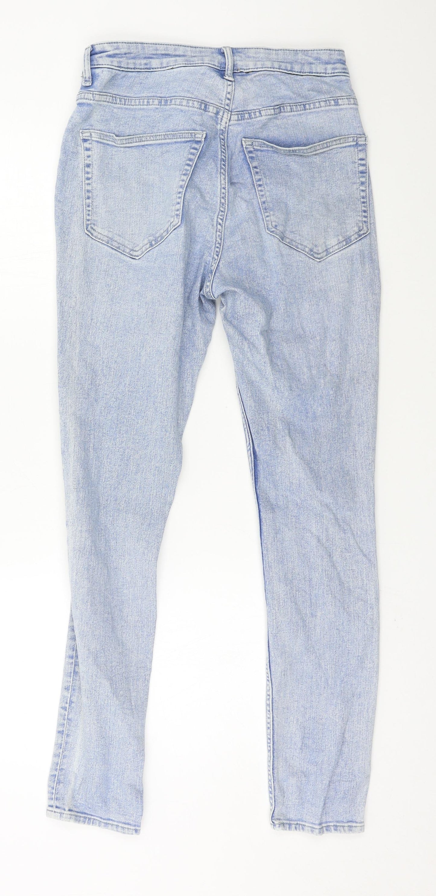 Womens UK Size 8 H&M Regular Fit Skinny Blue Jeans
