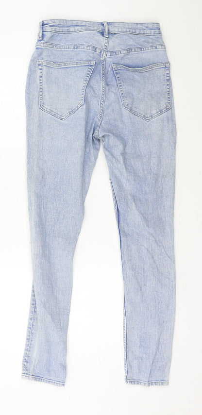 Womens UK Size 8 H&M Regular Fit Skinny Blue Jeans