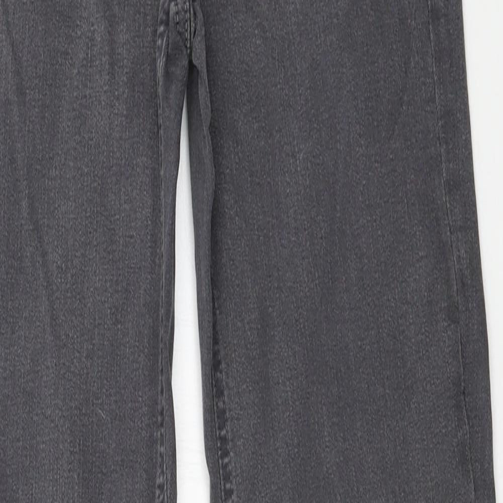 Womens UK Size 8 Preworn Regular Fit Skinny Grey Jeans