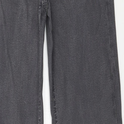 Womens UK Size 8 Preworn Regular Fit Skinny Grey Jeans